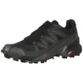 Salomon Men's Speedcross 5 Trail Running Shoes, Black/Black/Phantom, 12.5