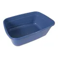 Petmate Cat Litter Box - High Capacity, Open for Large Cats Blue, Made in USA