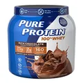 Whey Protein Powder by Pure Protein, Gluten Free, Rich Chocolate, 1.75 lbs, 2 Pack