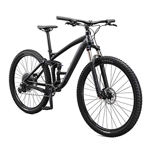 Mongoose Salvo Comp Mountain Bike for Adult, 12-Speed Trigger Shifter, 29-Inch Wheels, Full Suspension, 16-Inch Small Frame, Hydraulic Disc Brakes, Black