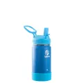 Takeya Actives Kids Insulated Stainless Steel Water Bottle with Straw Lid, 14 Ounce, Sky
