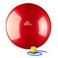Black Mountain Products Static Strength Exercise Stability Ball with Pump, Red, 85cm/2000 lb