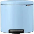 Brabantia 202483 Pedal Trash Can, Pedal Bin, New Icon, 3.2 gal (12 L), Dreamy Blue, Quiet, Light Close Function