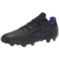 adidas Unisex X Speedflow.2 Firm Ground Soccer Shoe, Black/Sonic Ink/Solar Yellow, 13 US Men