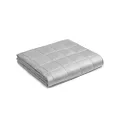 YnM Cooling Weighted Blanket — 100% Cooling Rayon Derived from Bamboo Oeko-Tex Certified Material(Light Grey, 48''x72'' 12lbs), Suit for One Person(~110lb) Use on Twin/Full Bed