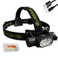 Nitecore HC65 v2 Headlamp, 1750 Lumen USB-C Rechargeable with White, High CRI and Red LEDs and LumenTac Organizer