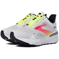 Brooks Men s Launch GTS 9 Supportive Running Shoe, White/Pink/Nightlife, 8.5 US