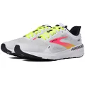 Brooks Men s Launch GTS 9 Supportive Running Shoe, White/Pink/Nightlife, 8.5 US