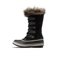 SOREL Women's Joan of Arctic Boot — Waterproof Suede Snow Boots, Black, Quarry, 9 US