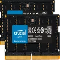 Crucial CT2K16G48C40S5 DDR5-4800 SODIMM RAM Memory Kit, 16GB, 1.1V, CAS Latency 40 (Pack of 2), Black
