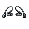 Shure (2nd Generation) AONIC 215 Fully Wireless High Sound Isolating Earbuds, SE21DYBK+TW2-A Translucent Black: IPX4 Splashproof/External Sound Injection, Bluetooth 5.0 / Type-C Cable,One Size