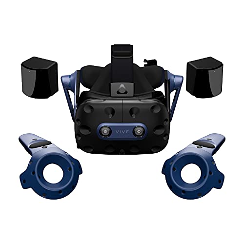 HTC VIVE Pro 2 Virtual Reality System (99HASZ000-00) - 5K Resolution, 120° FOV, 120Hz Refresh Rate, Blue - Windows Compatible, SteamVR, Gaming Consoles (Potentially)