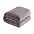 Kingole Flannel Fleece Microfiber Throw Blanket, Luxury Lavender Purple Twin Size Lightweight Cozy Couch Bed Super Soft and Warm Plush Solid Color 350GSM (66 x 90 inches)
