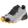 Salomon Men's Speedcross 5 GORE-TEX Trail Running Shoes, Monument/Black/Saffron, 10