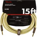 Fender Deluxe Series Instrument Cable, Straight/Straight, Tweed, 15ft