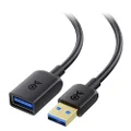 Cable Matters USB to USB Extension Cable 6 ft (USB 3.0 Extension Cable/USB Extender) in Black for Webcam, VR Headset, Printer, Hard Drive and More - 6 Feet