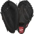 Rawlings Renegade Series 32.5" cm 1-Piece Web Youth Catchers Mitt Left Hand Throw, Black Red