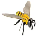 Build Your Own Mini-Build Honey Bee | Create A Striking Honey Bee with Pull-Tab Flapping Wing Action | for Ages 8+ | Sustainable Slot Together Kit | Educational & STEM