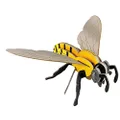 Build Your Own Mini-Build Honey Bee | Create A Striking Honey Bee with Pull-Tab Flapping Wing Action | for Ages 8+ | Sustainable Slot Together Kit | Educational & STEM