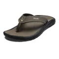OluKai Ohana Men's Beach Sandals, Quick-Dry Flip-Flop Slides, Water Resistant & Lightweight, Compression Molded Footbed & Ultra-Soft Comfort Fit, Kona/Kona, 10