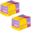 Ritz Camera Pack of 2 Kodak 145 1855 Professional Portra 800 Color Negative Film (ISO 800) 35mm 36 Exposures