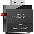 BUFFALO External SSD 2TB - Up to 600MB/s - USB-C - USB-A - USB 3.2 Gen 2 (Compatible with PS4 / PS5 / Windows/Mac) - External Solid State Drive Stick - ‎‎SSD-PUT2.0U3B
