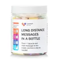 Long Distance Relationships Gifts Love Messages in a Bottle Gift for Boyfriend or Girlfriend (50PCS) Pre-Written Love Capsules Letters in Plastic Jar