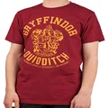 Harry Potter Gryffindor Quidditch Adult T-Shirt (Large), Red