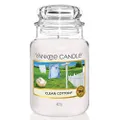 Yankee Candle Clean Cotton 623g Large Scented Fragrance Luxury Aromatic Candles Housed in a classic glass jar with lid - removable label for a custom look