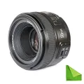 YONGNUO YN EF 50mm f/1.8 AF Lens YN50 Aperture Auto Focus for Nikon Camera as AF-S 50mm 1.8G with Cleaning Cloth