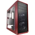 Fractal Design FD-CA-FOCUS-RD-W Focus G ATX Mid Tower Computer Case Mystic Red