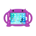 Kids Case for iPad Mini 5/4/3/2/1 Shockproof Silicone Protective Cover Handle Stand Case Fit Apple New iPad Mini 5th Generation 7.9" 2019 [CHINFAI Cartoon Robot Series] (Purple)