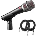 sE Electronics V7 Handheld Dynamic Microphone Bundle with 2 XLR Cables