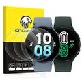 SPGUARD [4 Pack] Galaxy Watch 6 44mm Screen Protector & Watch 5 44mm/ Watch 4 44mm Protector,Tempered Glass Accessories for Samsung Watch 6/5/4 44mm