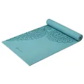 Gaiam Yoga Mat Premium Print Non Slip Exercise & Fitness Mat for All Types of Yoga, Pilates & Floor Workouts, Paisley Frost, 5mm (05-64037)