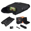 Nightfox Corsac HD Digital Infrared Night Vision Goggles | Records Footage, 32GB Memory | Night Vision Binoculars with 1080p Sensor | 200yd+ Range | 3X Magnification