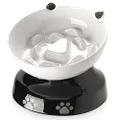 Y YHY Slow Feeder, Elevated Food Bowl Tilted Design for Dog and Cat for Dry and Wet Food