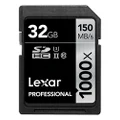 Lexar Professional 1000x 32GB SDHC UHS-II/U3 Card (Up to 150MB/s read) w/Image Rescue 5 Software LSD32GCRBNA1000