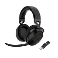 Corsair HS65 Wireless Gaming Headset - Low-Latency 2.4GHz Wireless or Bluetooth®, Dolby® Audio 7.1 Surround Sound, Lightweight, Omni-Directional Microphone, On-Ear Audio Controls - Carbon