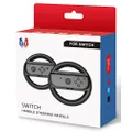 Driving Games Steering Wheel for Nintendo Switch, Joy Cons Controllers Racing Wheel for Nintendo Switch Mario Kart 8 Deluxe Black x2