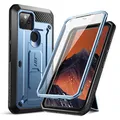 SUPCASEUnicorn Beetle Pro Series Case for Google Pixel 5 (2020 Release), Full-Body Rugged Holster Case with Built-in Screen Protector (Slate Blue)