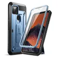 SUPCASEUnicorn Beetle Pro Series Case for Google Pixel 5 (2020 Release), Full-Body Rugged Holster Case with Built-in Screen Protector (Slate Blue)