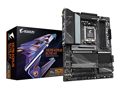 GIGABYTE X670E AORUS Xtreme (AM5/ LGA 1718/ AMD/ X670E/ EATX/ 5 Year Warranty/ DDR5/ Quad M.2/ PCIe 5.0/ USB 3.2 Gen2X2 Type-C/Intel WiFi 6E/ AQUANTIA 10GbE LAN/Q-Flash Plus/Motherboard)