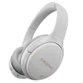 CREATIVE Zen Hybrid (White) Wireless Over-Ear Headphones with Active Noise Cancellation, Ambient Mode, Up to 27 Hours (ANC On), Bluetooth 5.0, AAC, Built-in Mic, Foldable (EF1010)
