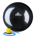 Black Mountain Products Anti Burst Exercise Stability Ball with Pump, Black, 2000-Pound/75cm