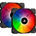 Corsair CO-9050096-WW SP140 Pro Performance Hydraulic Fan, RGB LED, 140mm x 25mm, Twin Pack with Lighting Node Core