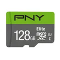 PNY 128GB Elite Class 10 U1 MicroSD Flash Memory Card (P-SDUX128U185GW-GE) - Local Unit Singapore Lifetime Limited Warranty
