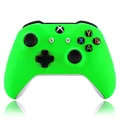 eXtremeRate Neon Green Soft Touch Grip Front Housing Shell Faceplate for Microsoft Xbox One X & One S Controller