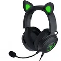 Razer Kraken Kitty V2 Pro Wired RGB Headset: Interchangeable Ears (Kitty, Bear, Bunny) - Stream Reactive Lighting Detachable HyperClear Cardioid Mic 50mm Drivers 7.1 Surround Sound Black,Standard