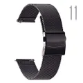 EACHE Stainless steel Mesh watch band for Men Quick release Adjustable Mesh Watch Straps 20mm Black